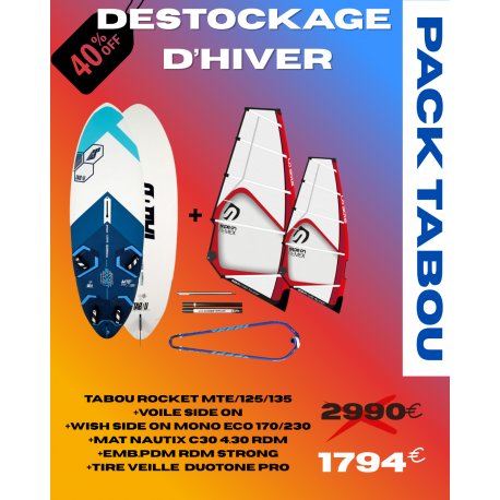 Pack Tabou Rocket MTE + Gréement Side On Remex 5.5 m²